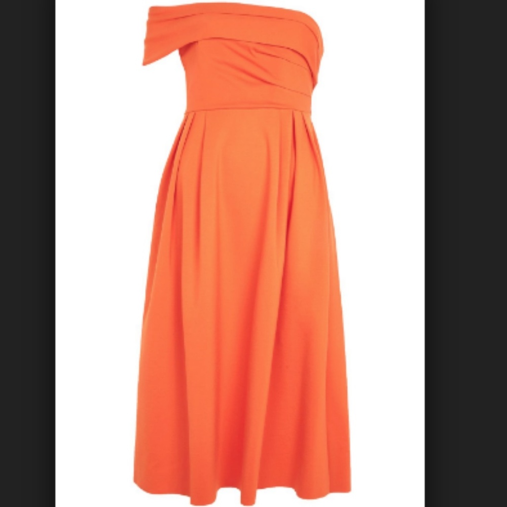 Topshop Bardot One Shoulder Dress